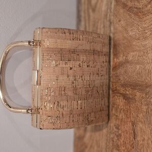 Chic Cork and Gold Handbag